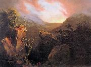 Thomas Cole Mountain Sunrise Sweden oil painting artist